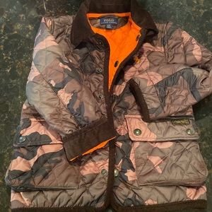 Ralph Lauren boys quilted army fatigue jacket
